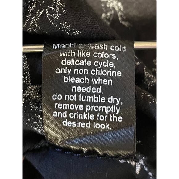 Cino Crinkle Button Up Blouse Long Sleeves Cotton Roll Tabs Sz L Shabby Chic - Picture 8 of 16